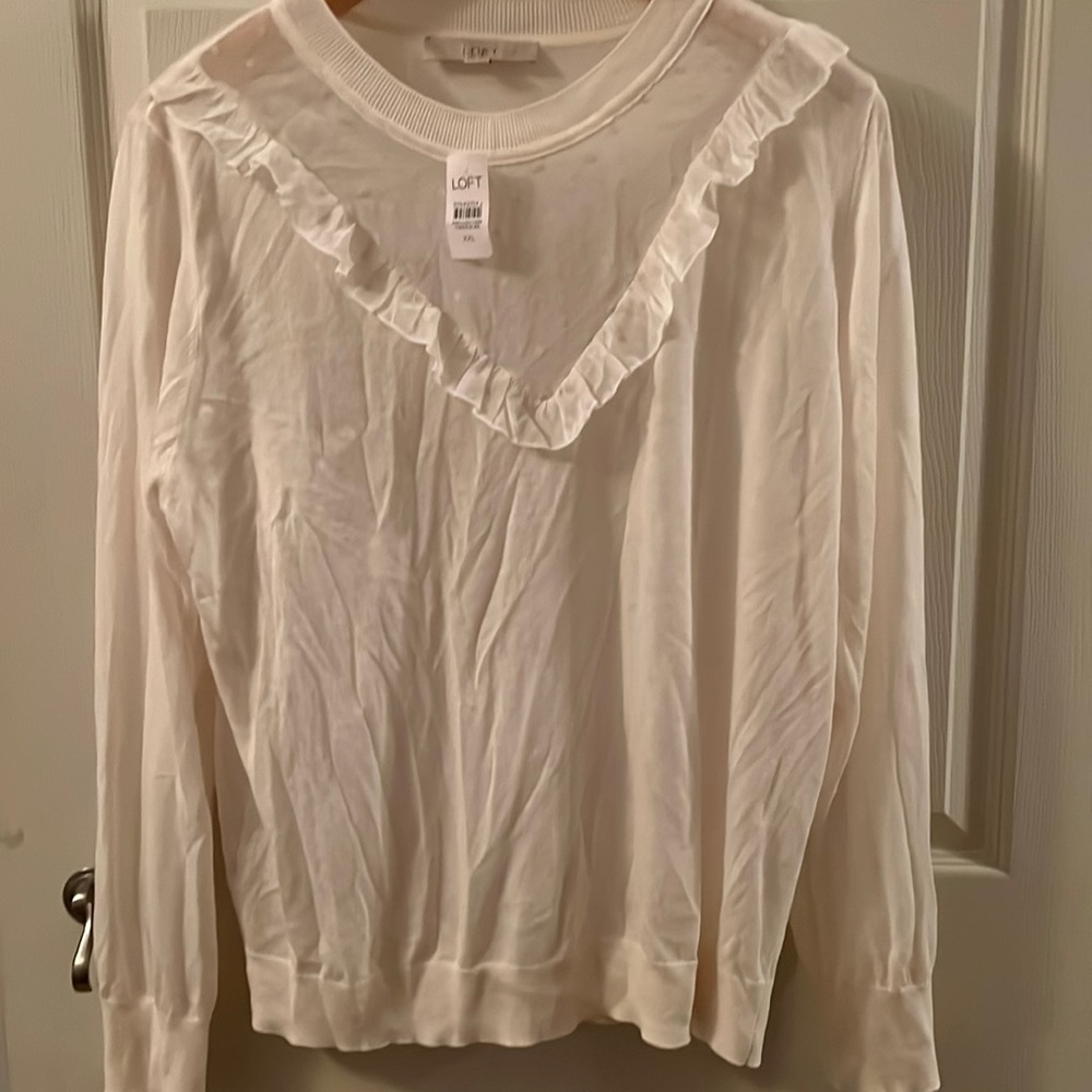Off white Loft XXL light sweater